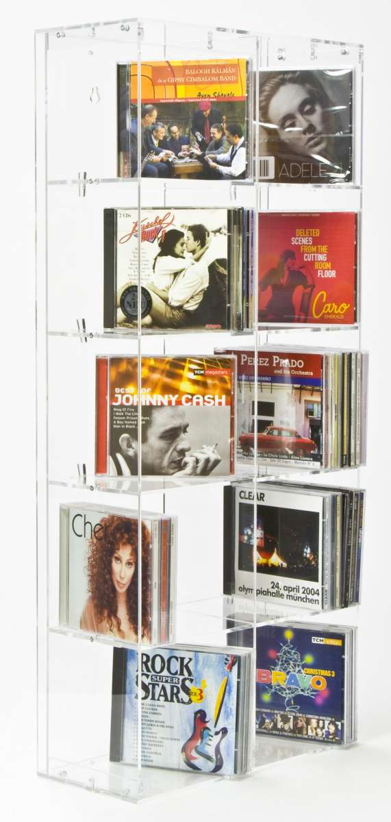CDラック Versatile CD Display Rack With 10 Shelves | Media Racks | Sora-Shop