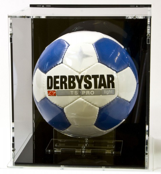 Football Display Case with Black Back-Panel